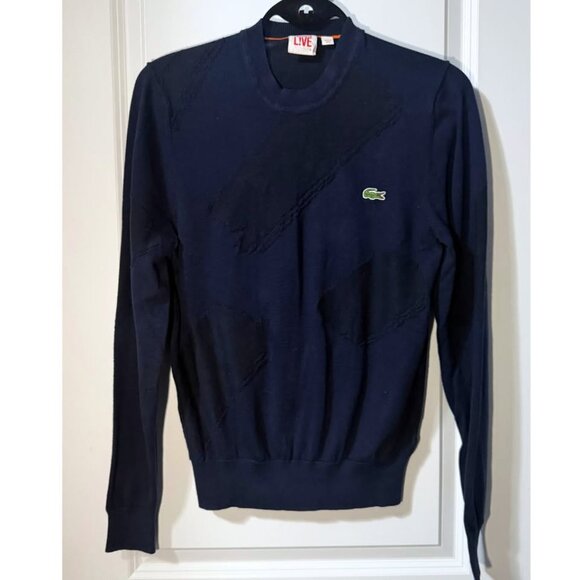 Lacoste LIVE Men’s Navy Blue Crewneck Sweater – Size XS (2) - Picture 3 of 16